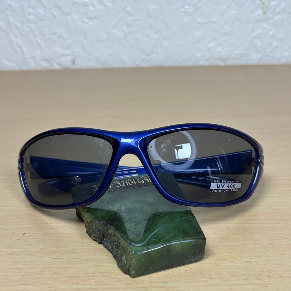 Blue Wraparound Sunglasses - UV400 Protection